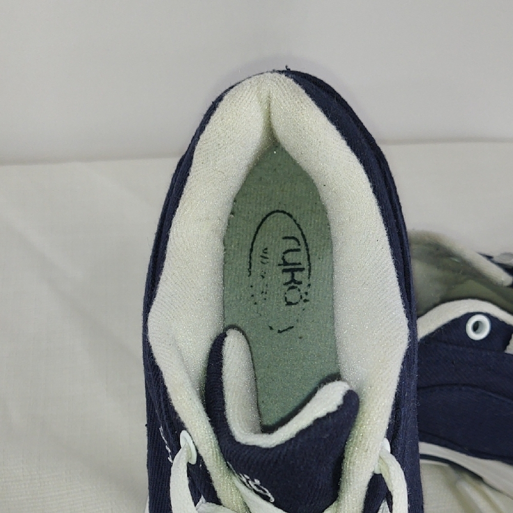 Ryka Blue and White Athletic Shoes with Breathable Fabric - Picture 5 of 6